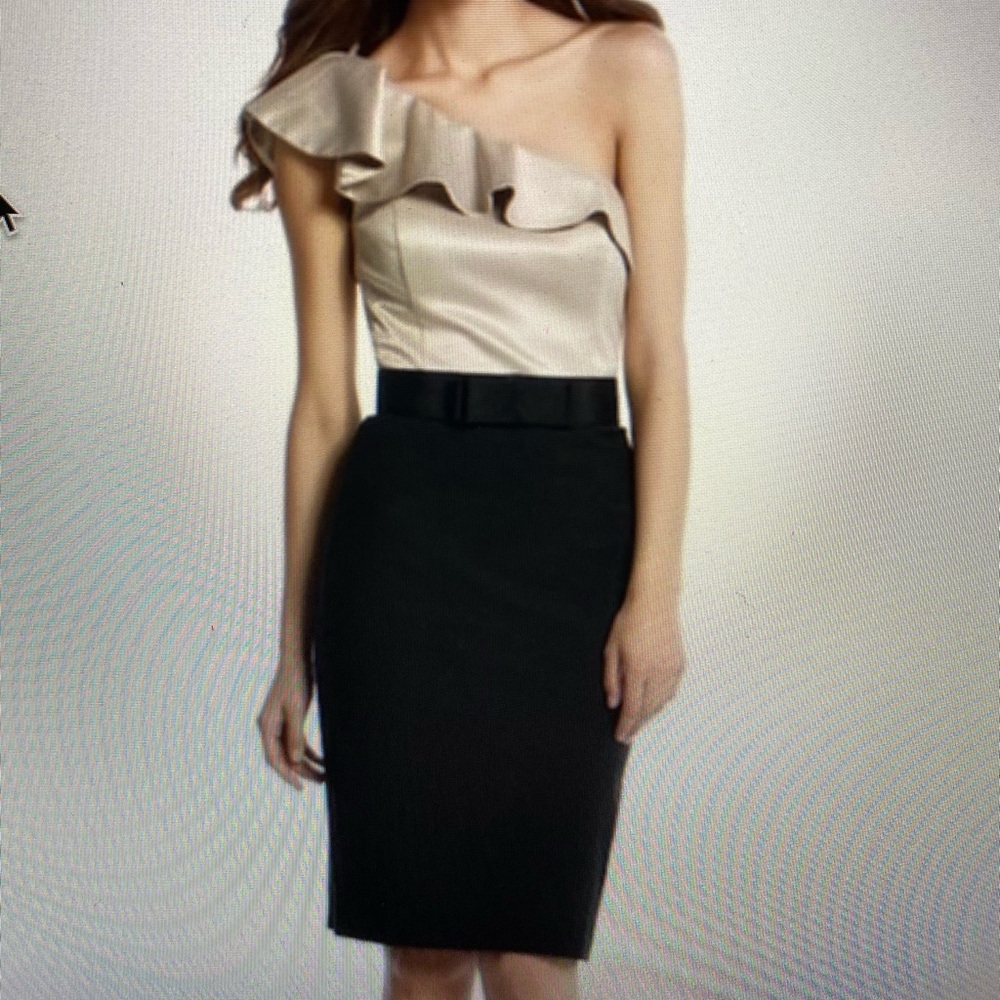 White House Black Market one shoulder dress